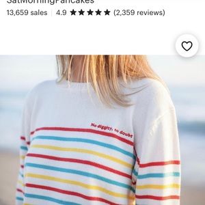 No Diggity Rainbow Sweater 